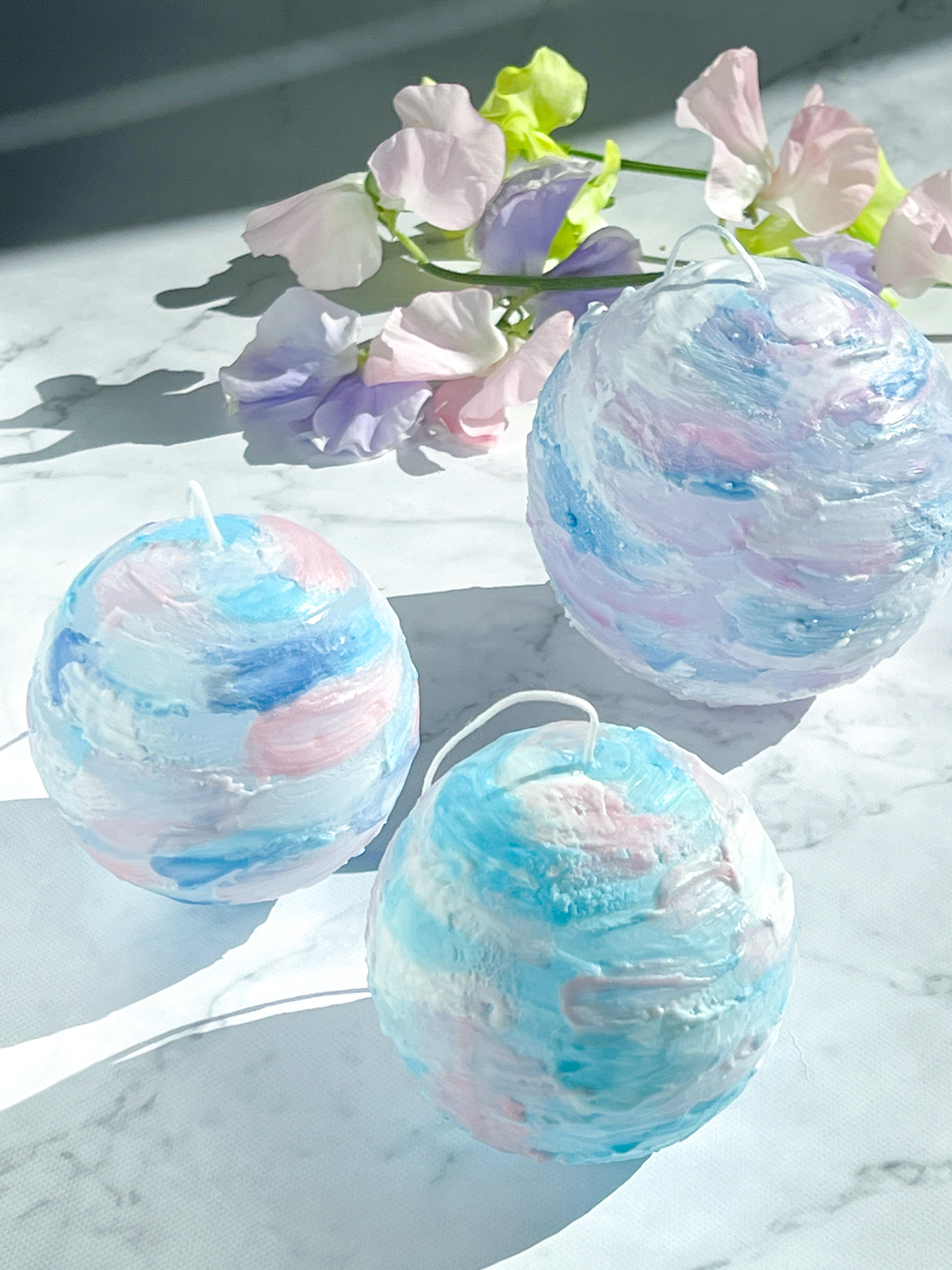 球体キャンドル　“モアナ” wave